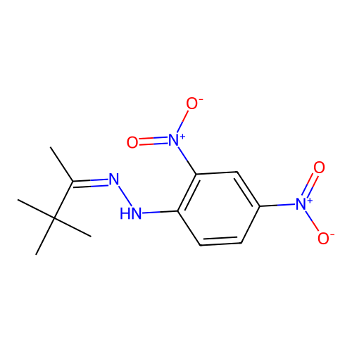 3,3-Dimethyl-2-butanone 2-(2,4-dinitrophenyl)hydrazone structure