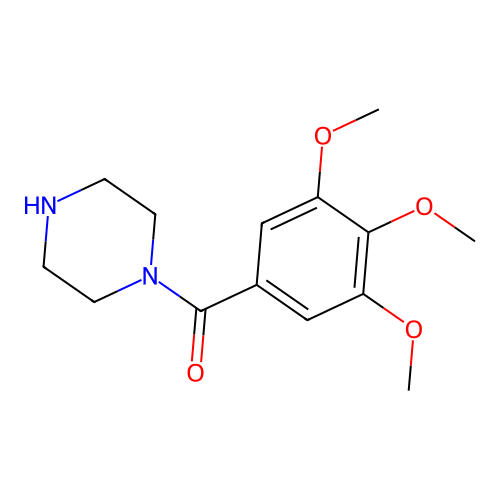 1-(3,4,5-Trimethoxybenzoyl)piperazine structure