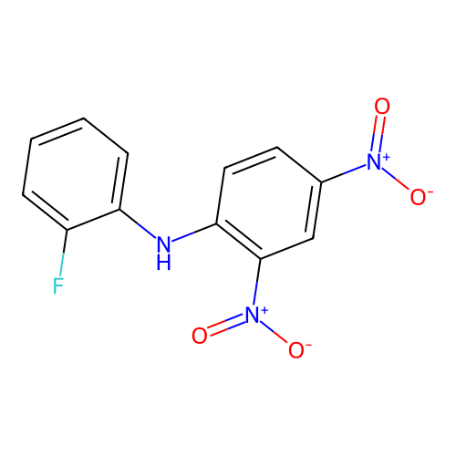 N-(2-fluorophenyl)-2,4-dinitroaniline structure