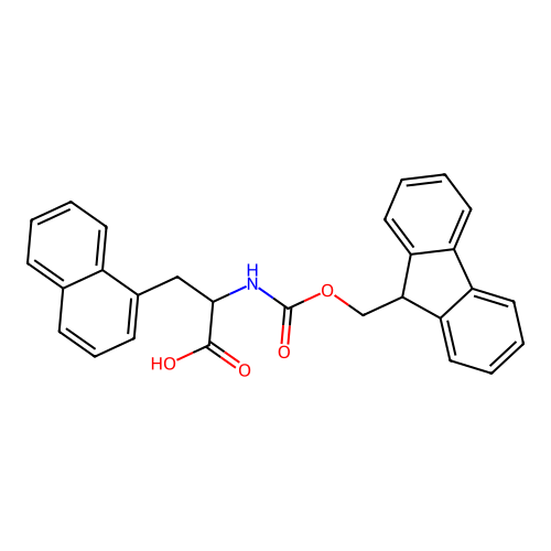 2-(9H-fluoren-9-ylmethoxycarbonylamino)-3-naphthalen-1-ylpropanoic acid structure