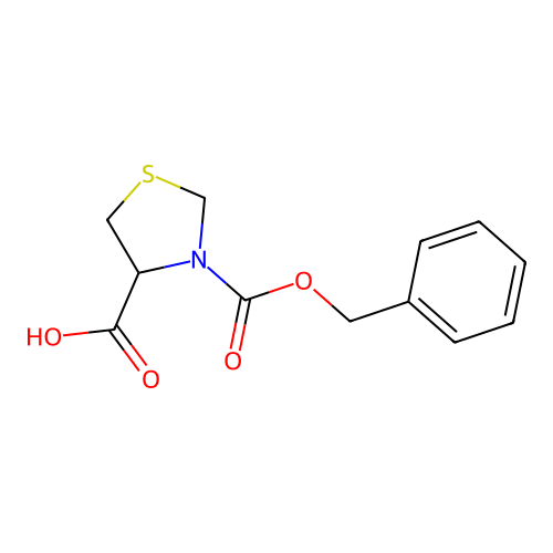 3-[(Benzyloxy)carbonyl]-1,3-thiazolidine-4-carboxylic acid structure