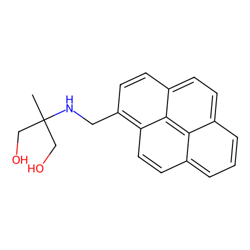 2-Methyl-2-{[(pyren-1-yl)methyl]amino}propane-1,3-diol structure