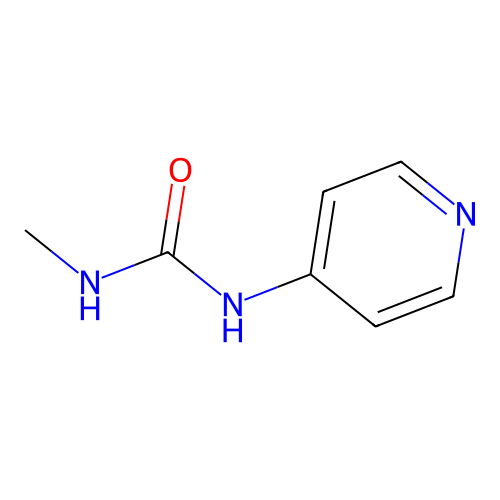 N-Methyl-N'-pyridin-4-yl urea structure