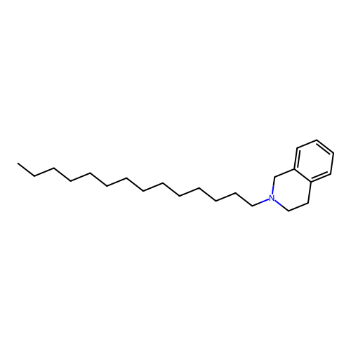 Isoquinoline, 1,2,3,4-tetrahydro-2-tetradecyl- structure