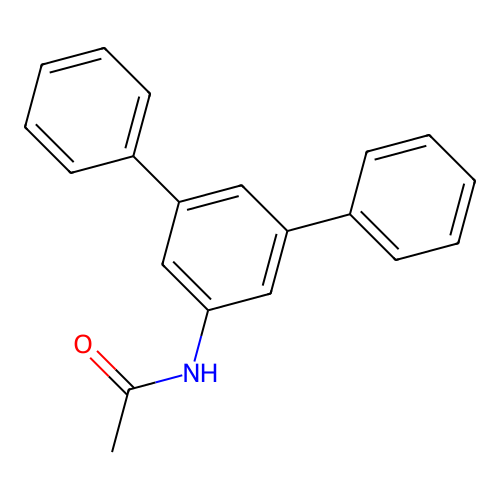 N-(3,5-二苯基苯基)乙酰胺 structure