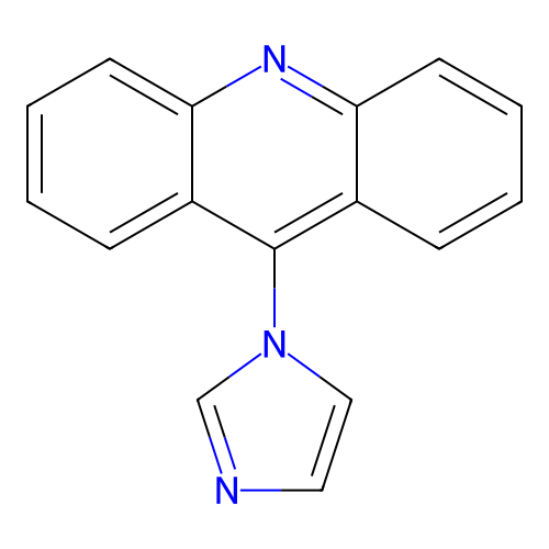 Acridine, 9-(1H-imidazol-1-yl)- structure