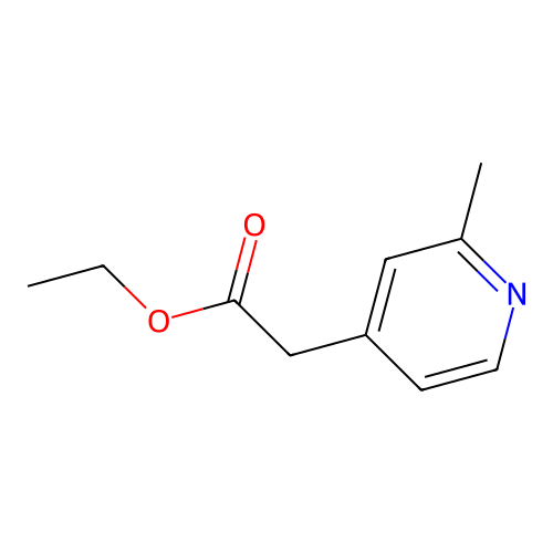 Ethyl 2-(2-methylpyridin-4-yl)acetate structure