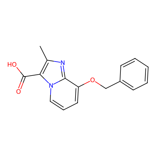 8-(Benzyloxy)-2-methylimidazo[1,2-a]pyridine-3-carboxylic acid structure