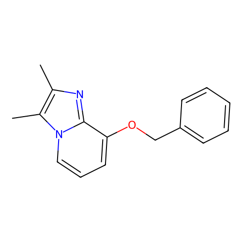 8-Benzyloxy-2,3-dimethylimidazo-[1,2-a]pyridine structure