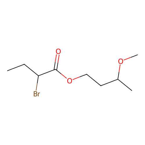 3-Methoxybutyl 2-bromobutanoate structure