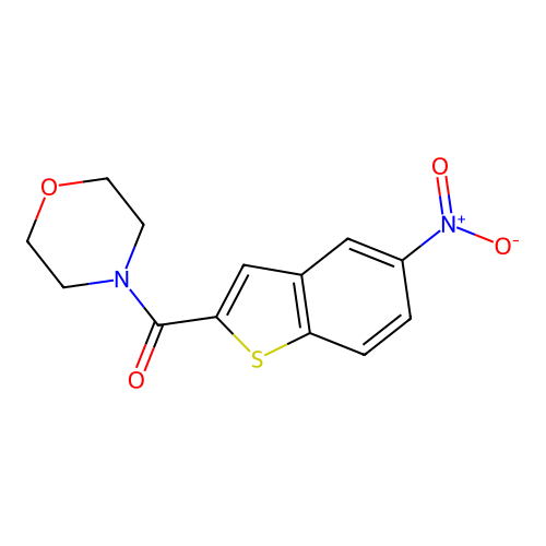 4-(5-Nitro-1-benzothiophene-2-carbonyl)morpholine structure