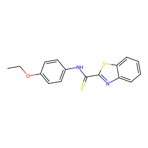 N-(4-ethoxyphenyl)-1,3-benzothiazole-2-carbothioamide structure