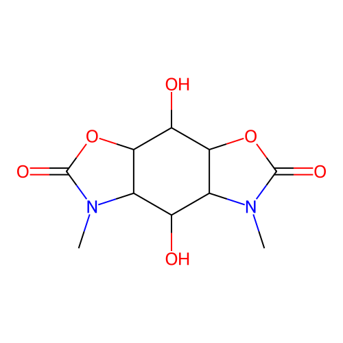 4,8-dihydroxy-3,5-dimethylhexahydrobenzo[1,2-d:5,4-d']bis[1,3]oxazole-2,6(3h,4h)-dione structure
