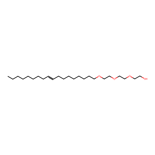 Ethanol, 2-[2-[2-(9-octadecen-1-yloxy)ethoxy]ethoxy]- structure
