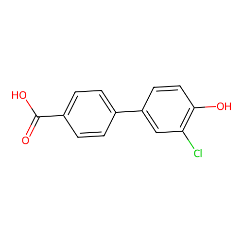 4-(3-Chloro-4-hydroxyphenyl)benzoic acid structure