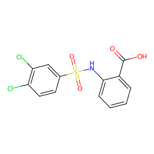 2-(3,4-Dichloro-benzenesulfonylamino)-benzoic acid structure