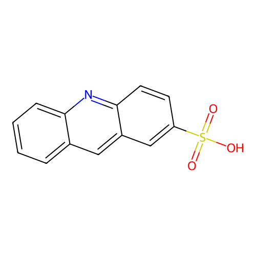 2-Acridine磺酸 structure