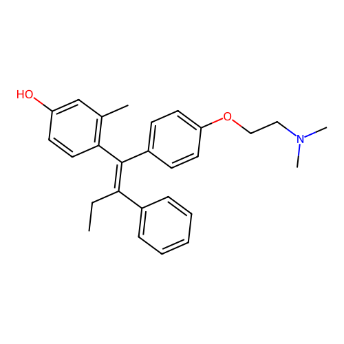 2-Methyl-4-hydroxytamoxifen structure