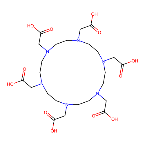 1,4,7,10,13,16-Hexaazacyclooctadecane-1,4,7,10,13,16-hexaaceticacid structure