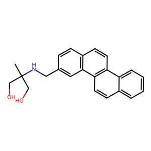 1,3-Propanediol, 2-((3-chrysenylmethyl)amino)-2-methyl- structure