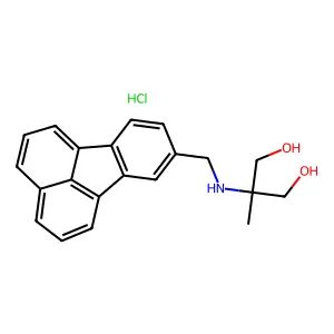 1,3-Propanediol, 2-((8-fluoranthenylmethyl)amino)-2-methyl-, hydrochloride structure