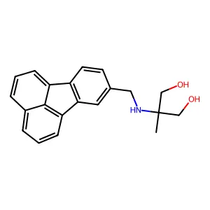 1,3-Propanediol, 2-((8-fluoranthenylmethyl)amino)-2-methyl- structure