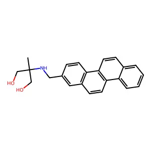 1,3-Propanediol, 2-((2-chrysenylmethyl)amino)-2-methyl- structure