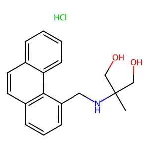 1,3-Propanediol, 2-methyl-2-((4-phenanthrenylmethyl)amino)-, hydrochloride structure