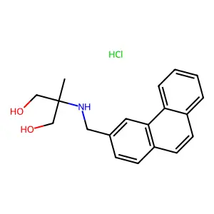 1,3-Propanediol, 2-methyl-2-((3-phenanthrenylmethyl)amino)-, hydrochloride structure