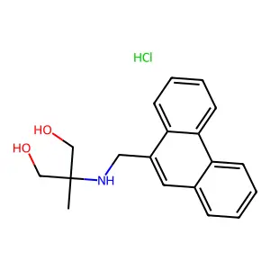 1,3-Propanediol, 2-methyl-2-((9-phenanthrenylmethyl)amino)-, hydrochloride structure