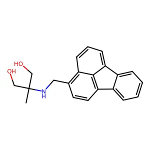 1,3-Propanediol, 2-((3-fluoranthenylmethyl)amino)-2-methyl- structure
