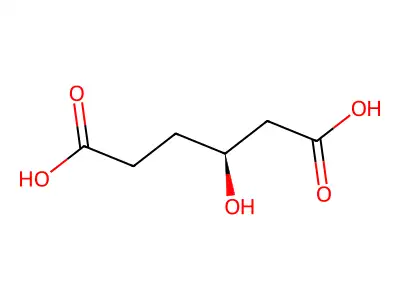 3-羟基己二酸 structure
