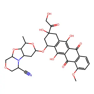 Doxorubicin deriv. structure