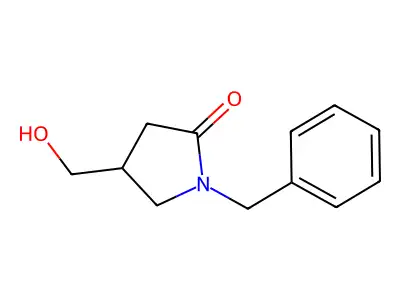 1-Benzyl-4-(hydroxymethyl)pyrrolidin-2-one structure