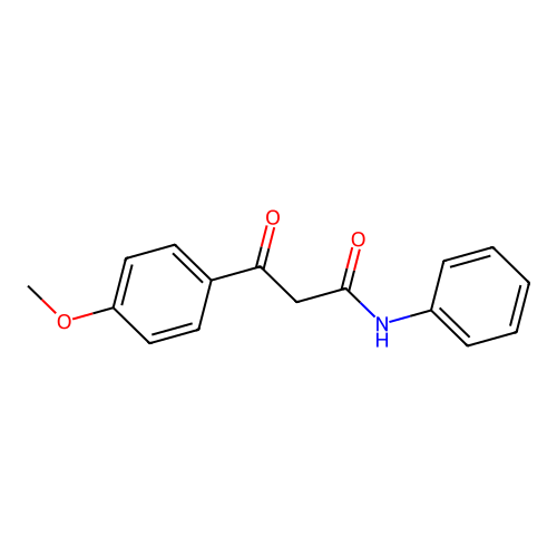 3-(4-methoxyphenyl)-3-oxo-N-phenylpropanamide structure