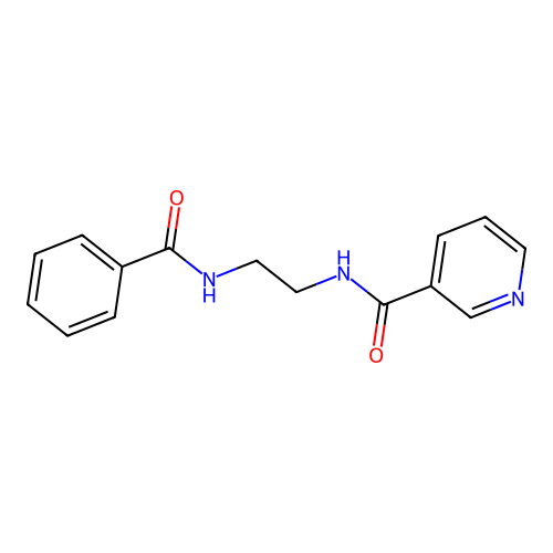 N-(2-benzamidoethyl)pyridine-3-carboxamide structure