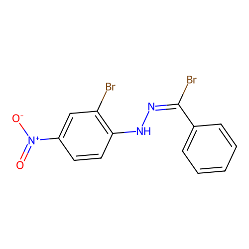 Benzenecarbohydrazonoyl bromide, N-(2-bromo-4-nitrophenyl)- structure