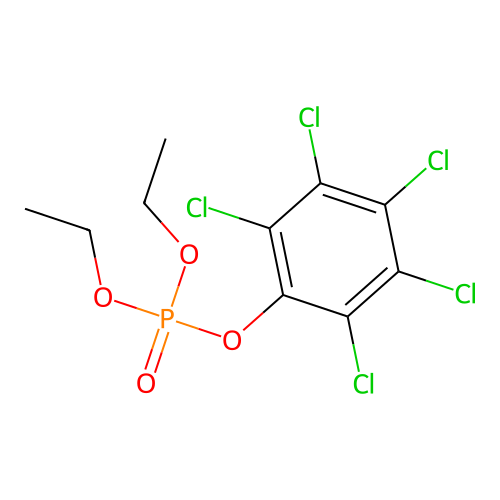 Diethyl pentachlorophenyl phosphate structure