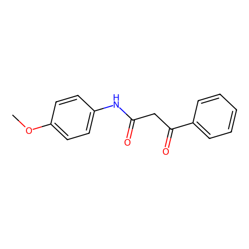 N-(4-methoxyphenyl)-3-oxo-3-phenylpropanamide structure