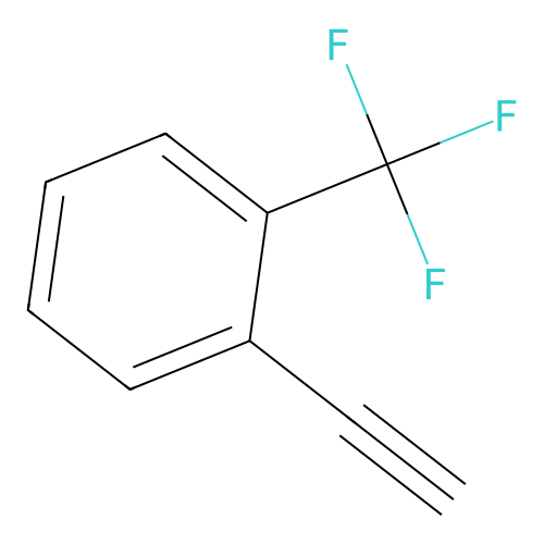 1-Ethynyl-2-(trifluoromethyl)benzene structure