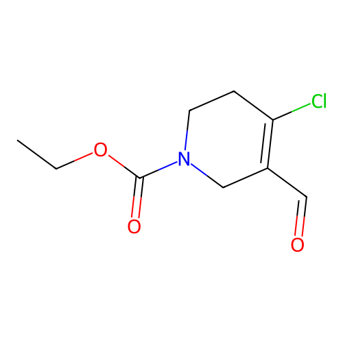 Ethyl 4-chloro-3-formyl-5,6-dihydro-2H-pyridine-1-carboxylate structure