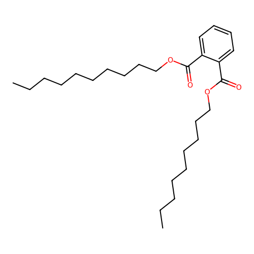Decyl nonyl phthalate structure
