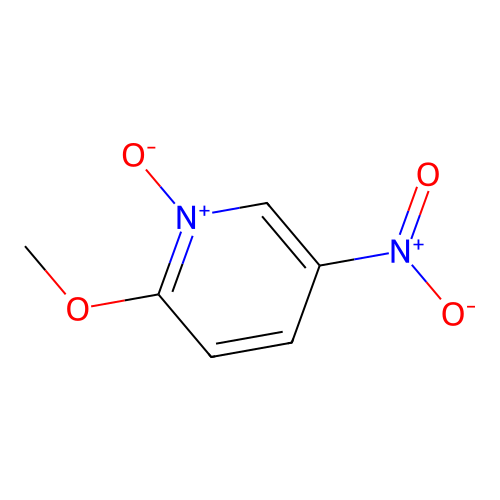 2-Methoxy-5-nitropyridine 1-oxide structure