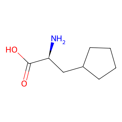 (S)-2-Amino-3-cyclopentylpropanoic acid structure