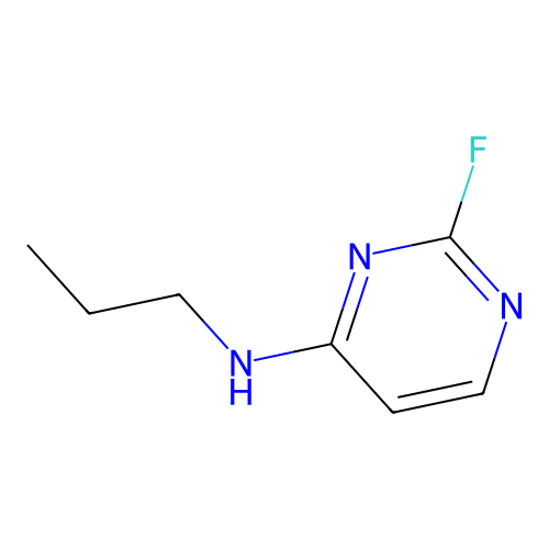 2-fluoro-N-propylpyrimidin-4-amine structure