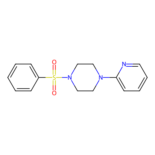 1-(Phenylsulfonyl)-4-(2-pyridinyl)piperazine structure