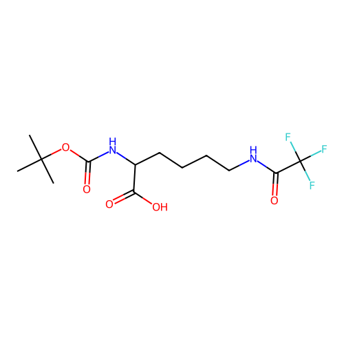 Boc-Lys(Tfa)-OH structure