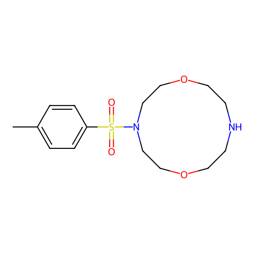 4-((4-Methylphenyl)sulfonyl)-1,7-dioxa-4,10-diazacyclododecane structure