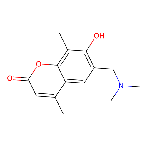 6-((dimethylamino)methyl)-7-hydroxy-4,8-dimethyl-2H-chromen-2-one structure