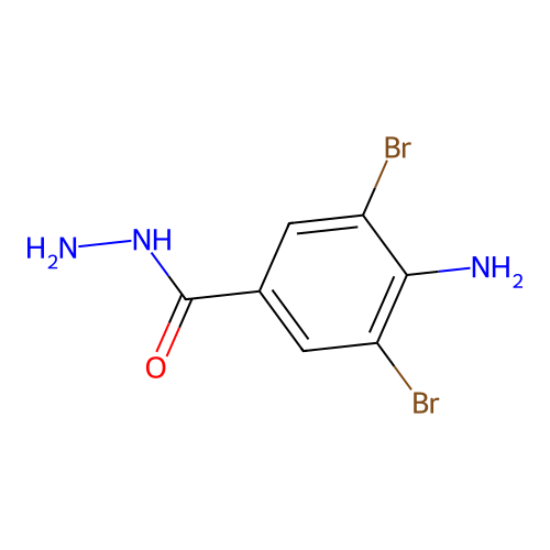 4-Amino-3,5-dibromobenzene-1-carbohydrazide structure